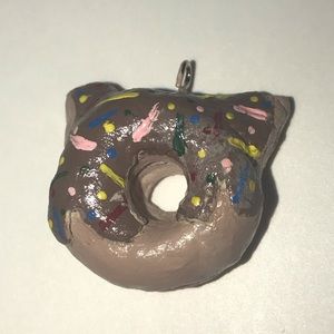 Handmade Cat Donut Pendant